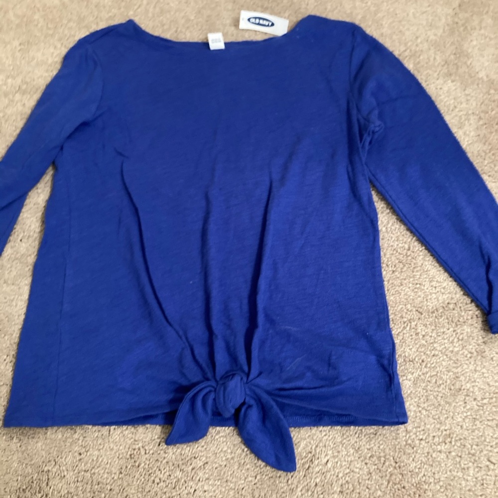 Old navy loose blouse with tie